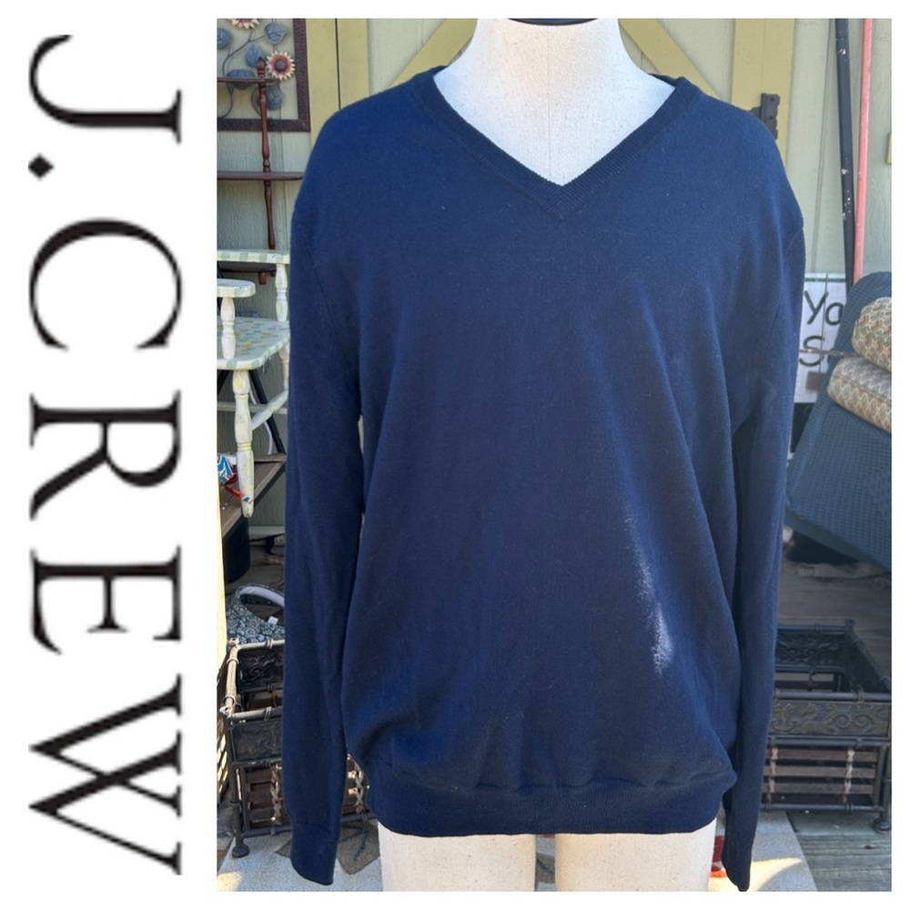 J. Crew Merino Wool Navy Sweater